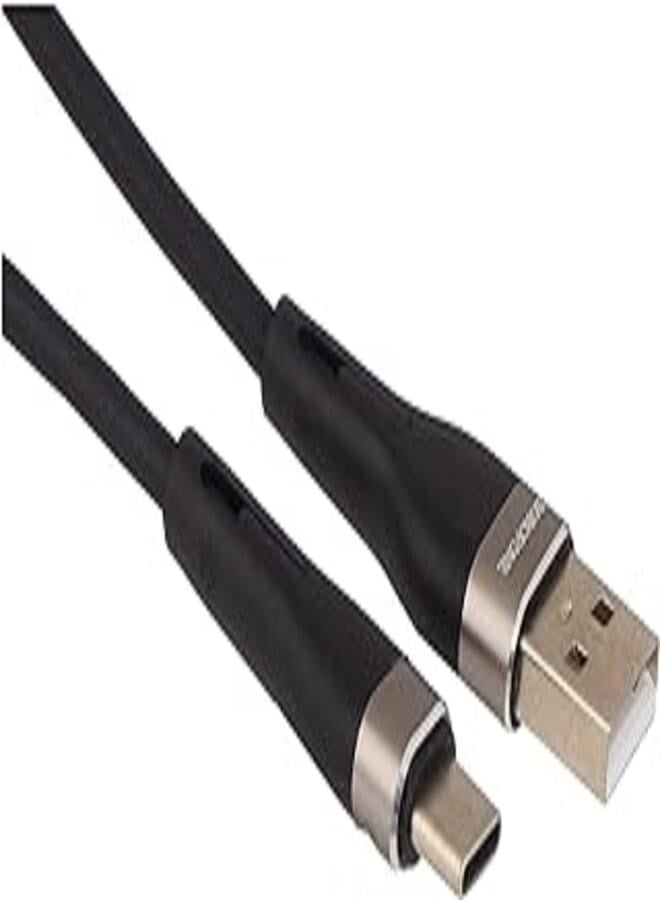 Borofone BX46 Rush USB-A to USB-C Silicone Charging & Data Cable – Black